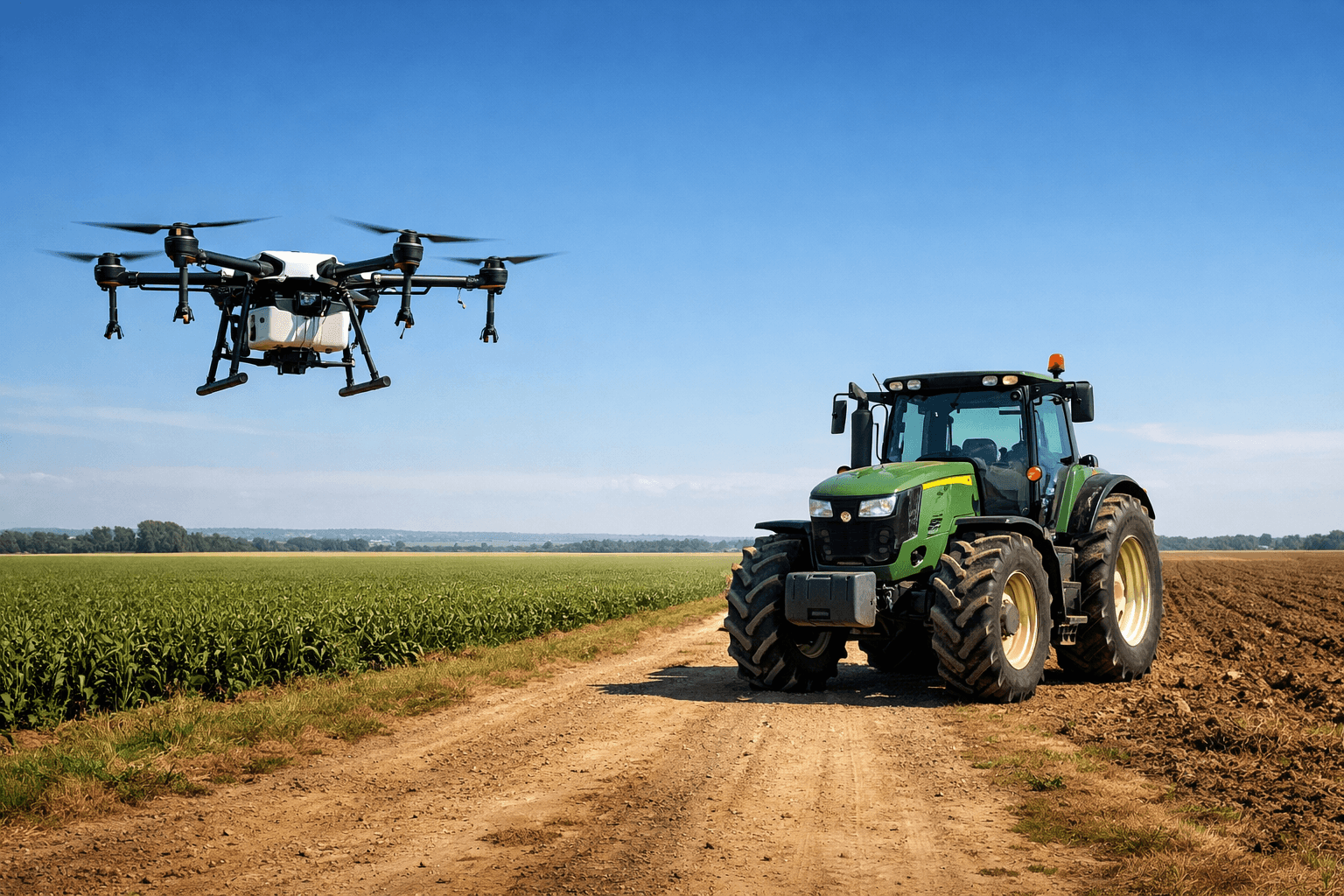 Дрон срещу трактор – сравнение на разходите за пръскане